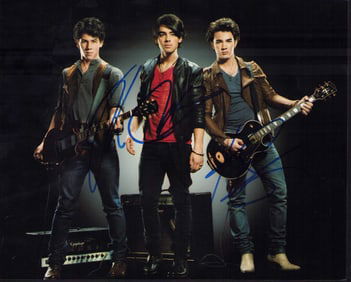 Jonas Brothers signed photograph