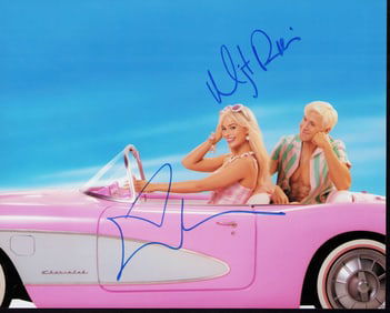 Barbie movie cast signed photograph