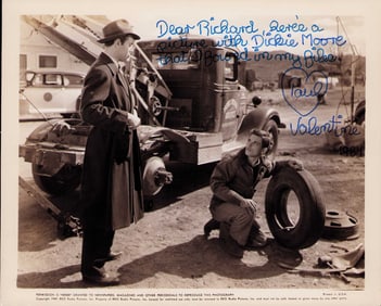 Paul Valentine signed photograph