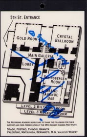 Billy Ray Cyrus signed Grammy lanyard