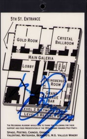 Michael Jackson signed Grammy lanyard