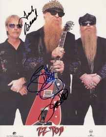 ZZ Top signed photograph