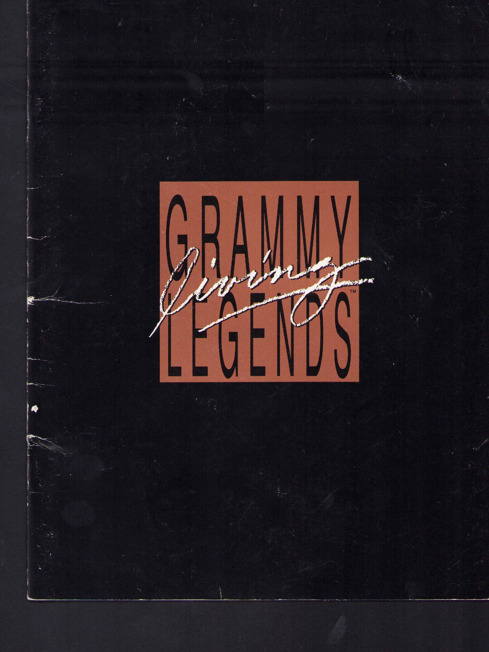 Grammy Living Legends Program signed by legends: An original 1989 grammy Living Legends program honoring and SIGNED by all four recipients Andrew Lloyd Weber, Liza Minelli, Smokey Robinson and Willie Nelson each signed on their page with image