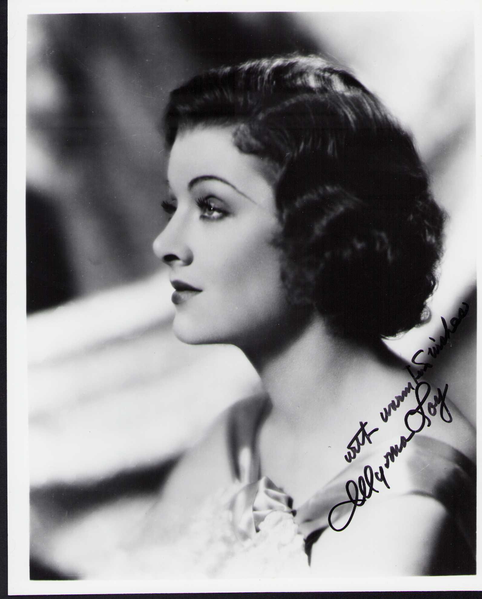 Myrna Loy signed photograph (1 of 1)