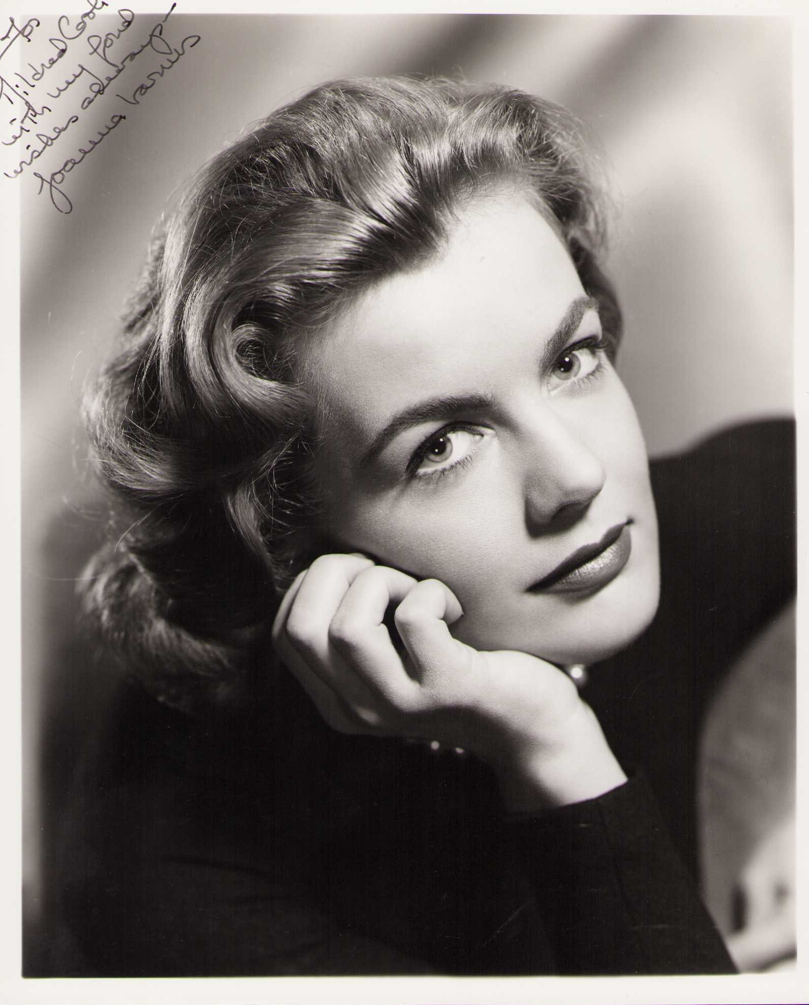 Joanna Barnes signed photograph: RARE actress who played Jane to Millers Tarzan vintage original portrait signed Certificate of AuthenticityEVERY item in this auction comes with at minimum a fully illustrated and serial numbered COA