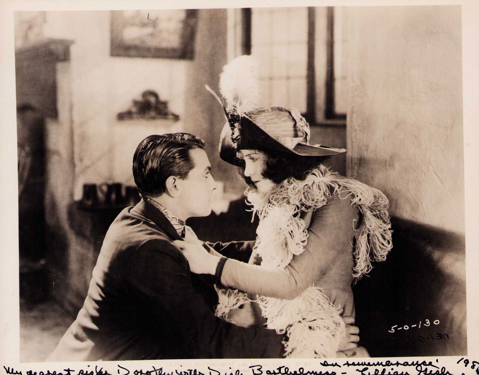 Lillian Gish signed photograph: A rare original silent film still signed later in life by her Certificate of AuthenticityEVERY item in this auction comes with at minimum a fully illustrated and serial numbered COA signed by the worl