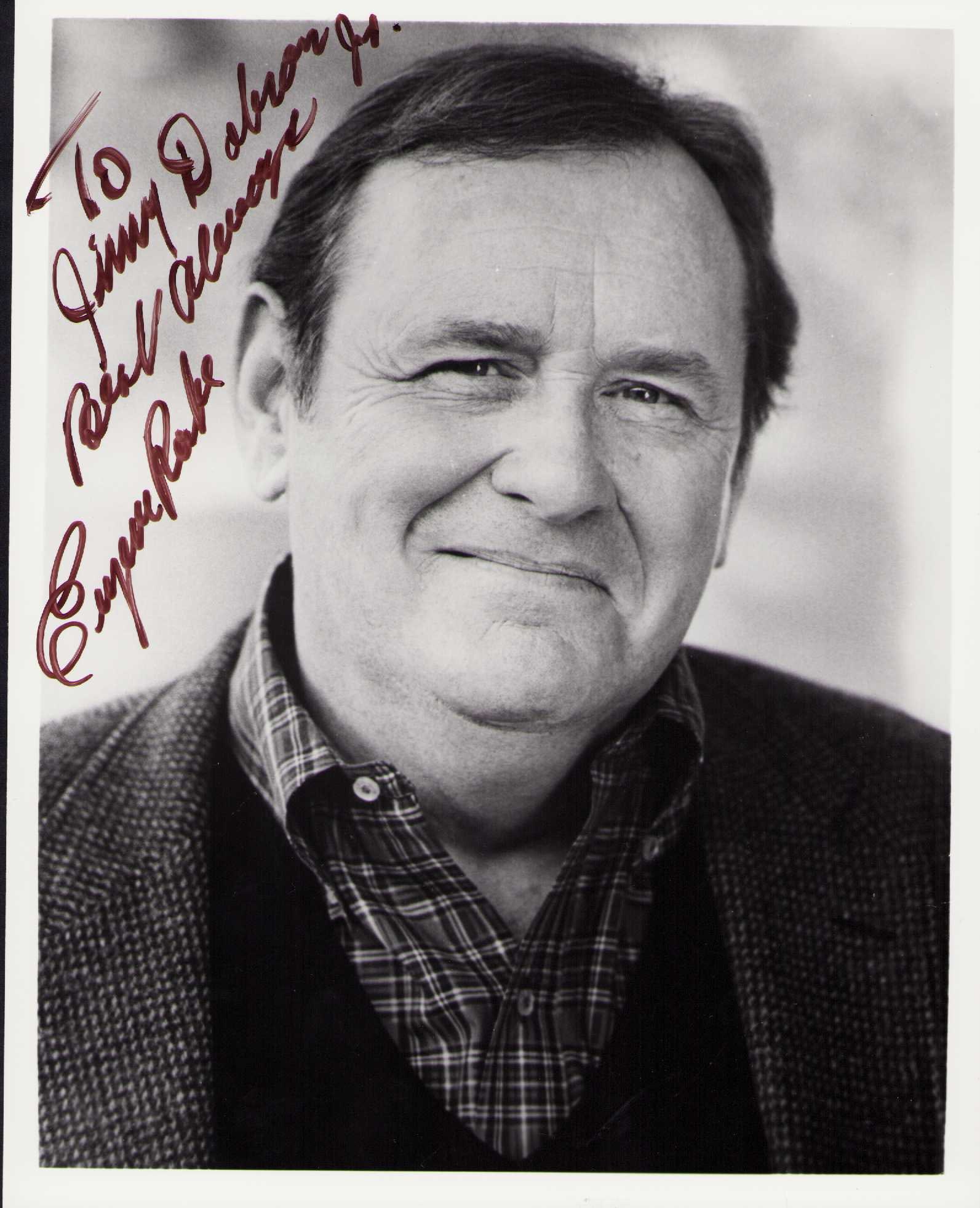 Eugene Roche signed photograph: Character actor who was on SOAP All in the Family early Trek episodes Murder She Wrote and others scarce Certificate of AuthenticityEVERY item in this auction comes with at minimum a fully