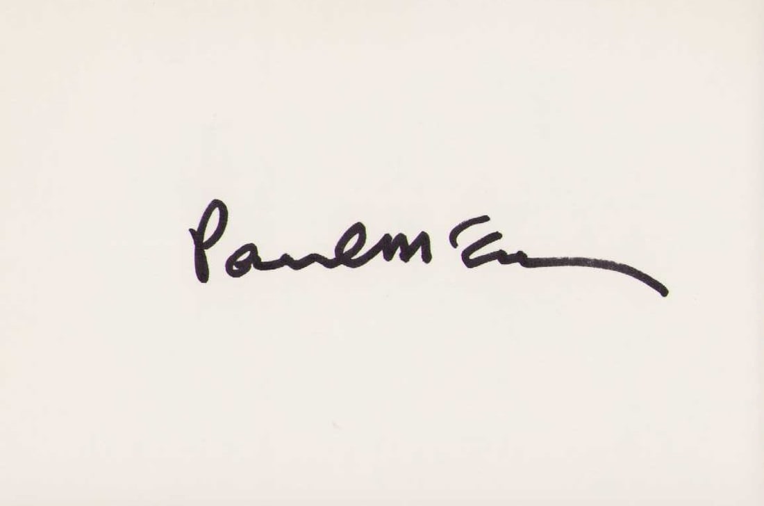 Paul McCartney signature: A large 5x7 index card signed in full by Sir Paul McCartney perfect for framing or matting Certificate of AuthenticityEVERY item in this auction comes with at minimum a fully illustrated and serial