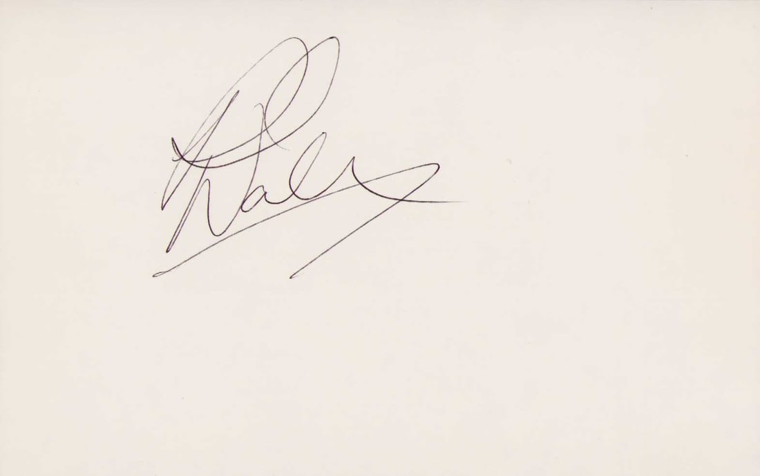 Paul Walker signature on card (1 of 1)