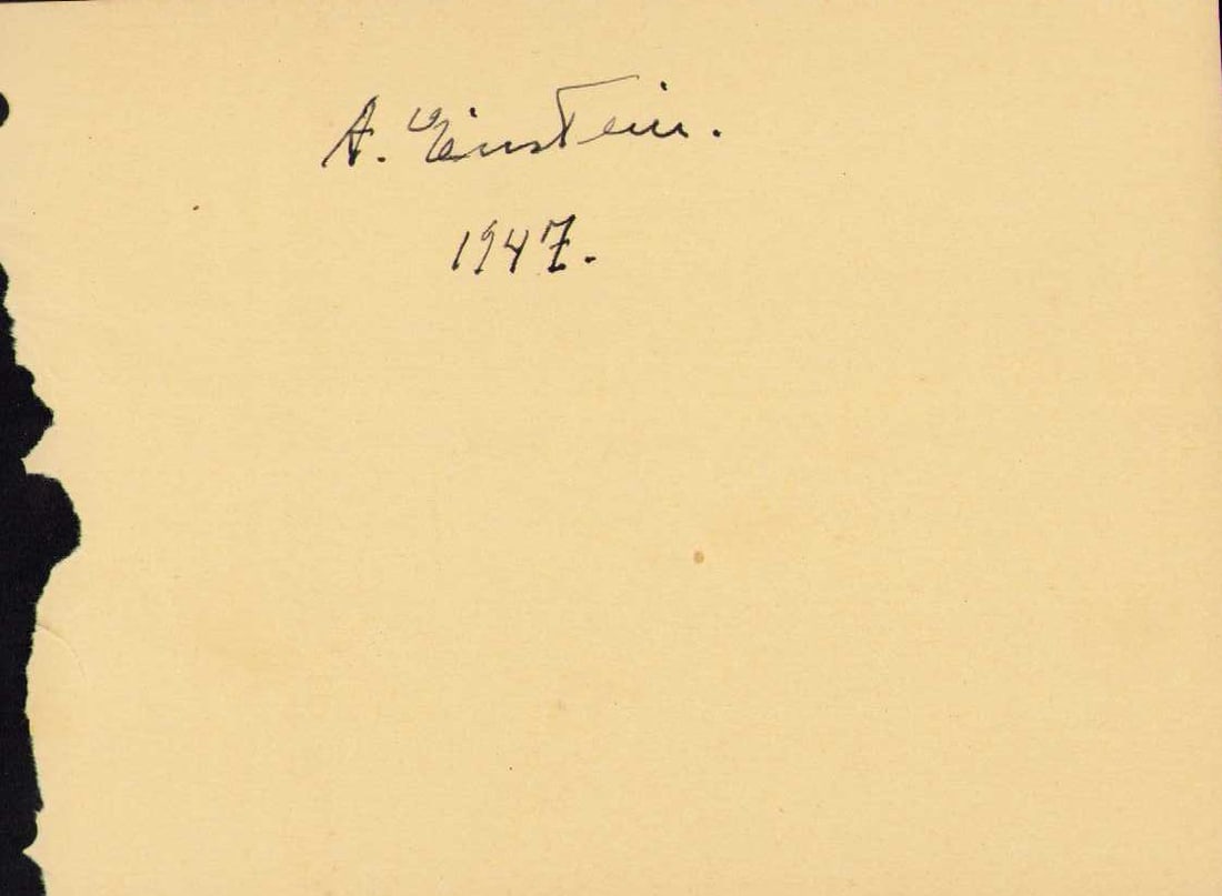 Albert Einstein rare signature (1 of 1)