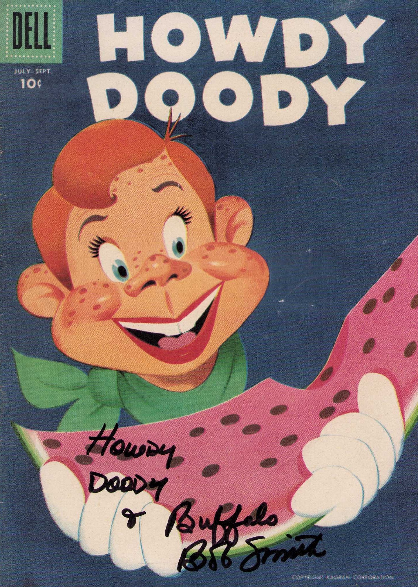Howdy Doody comic book signed by Buffalo Bob Smith (1 of 1)