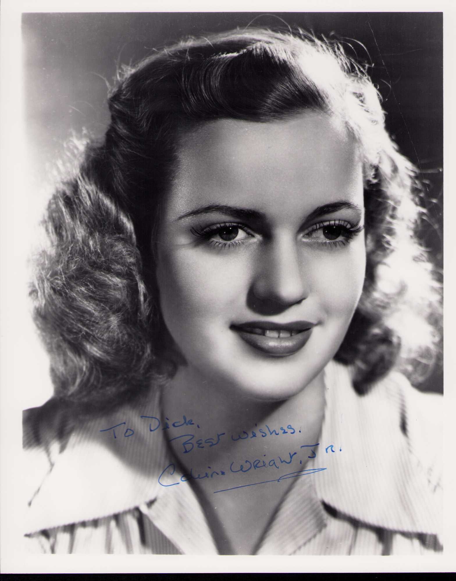 Cobina Wright Jr signed photograph: A rare character actress signed vintage 8x10 Certificate of AuthenticityEVERY item in this auction comes with at minimum a fully illustrated and serial numbered COA signed by the worlds leading