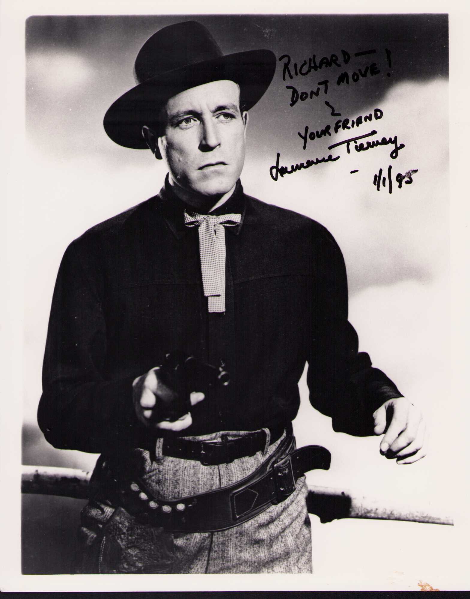 Lawrence Tierney signed photograph (1 of 1)