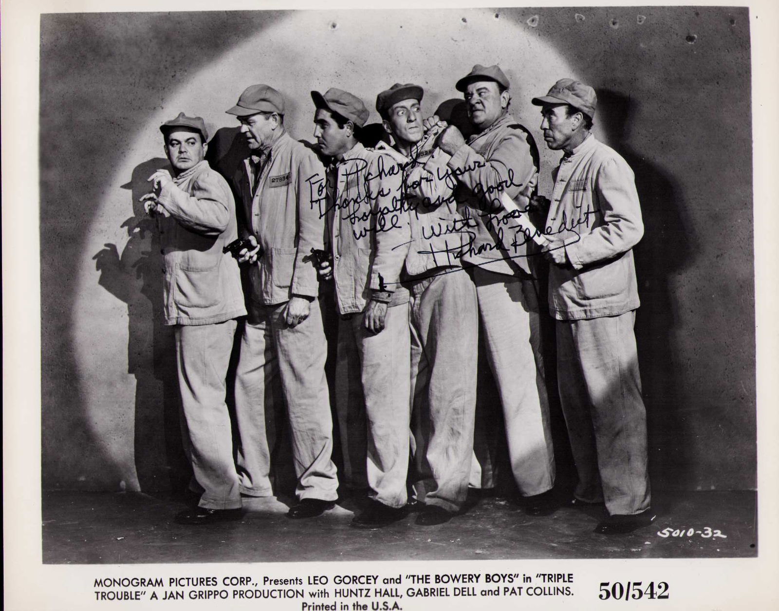 Richard Benedict signed photograph (1 of 1)