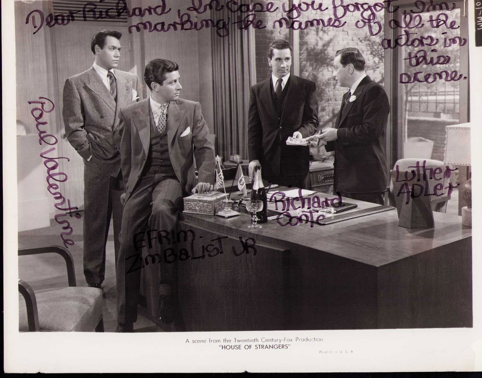 Paul Valentine signed photograph (1 of 1)