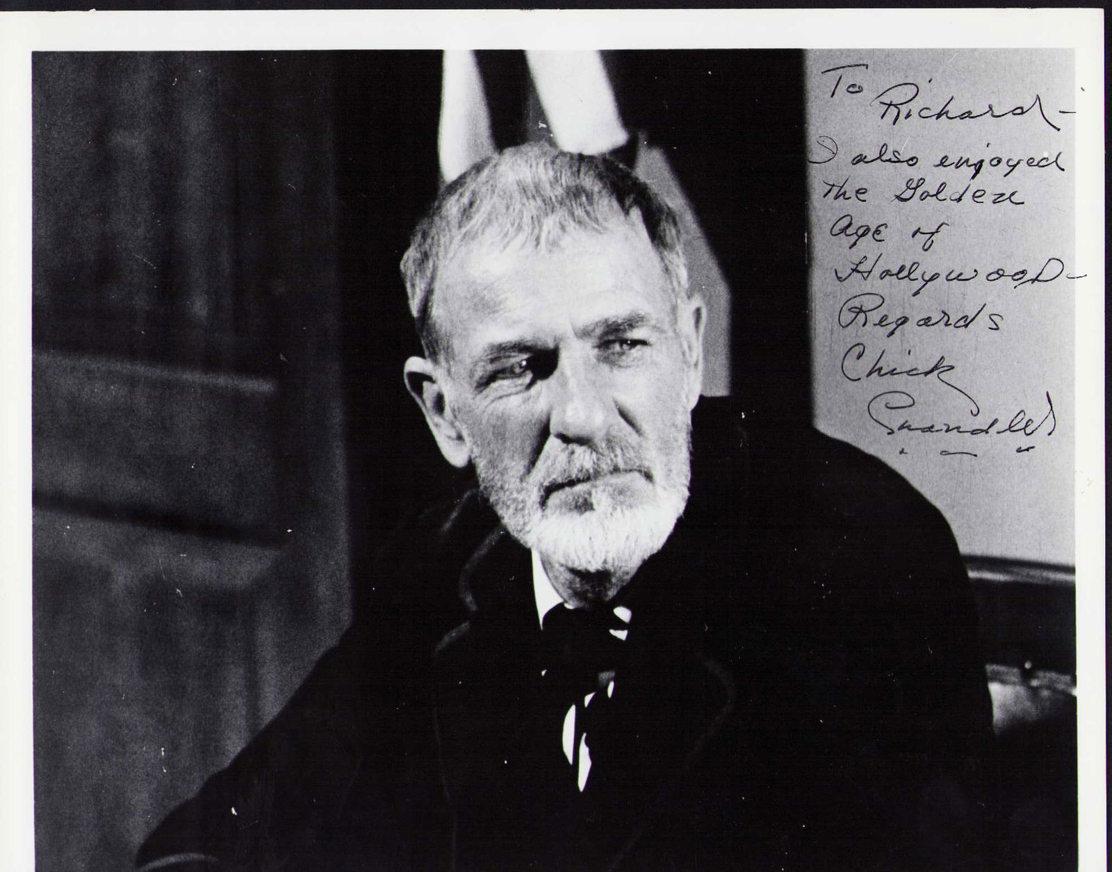 Chick Chandler signed photograph (1 of 1)