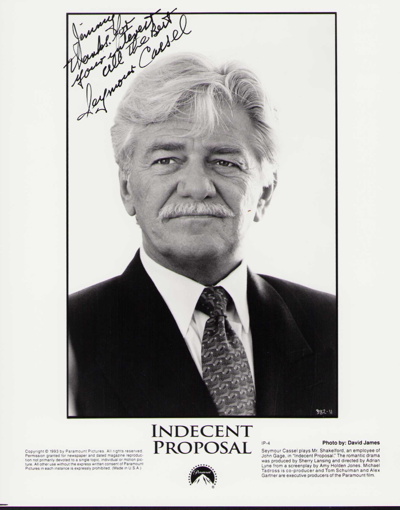 Seymour Cassell signed photograph (1 of 1)