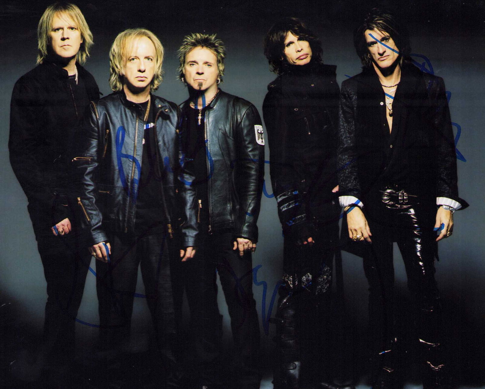 Aerosmith signed band photograph (1 of 1)