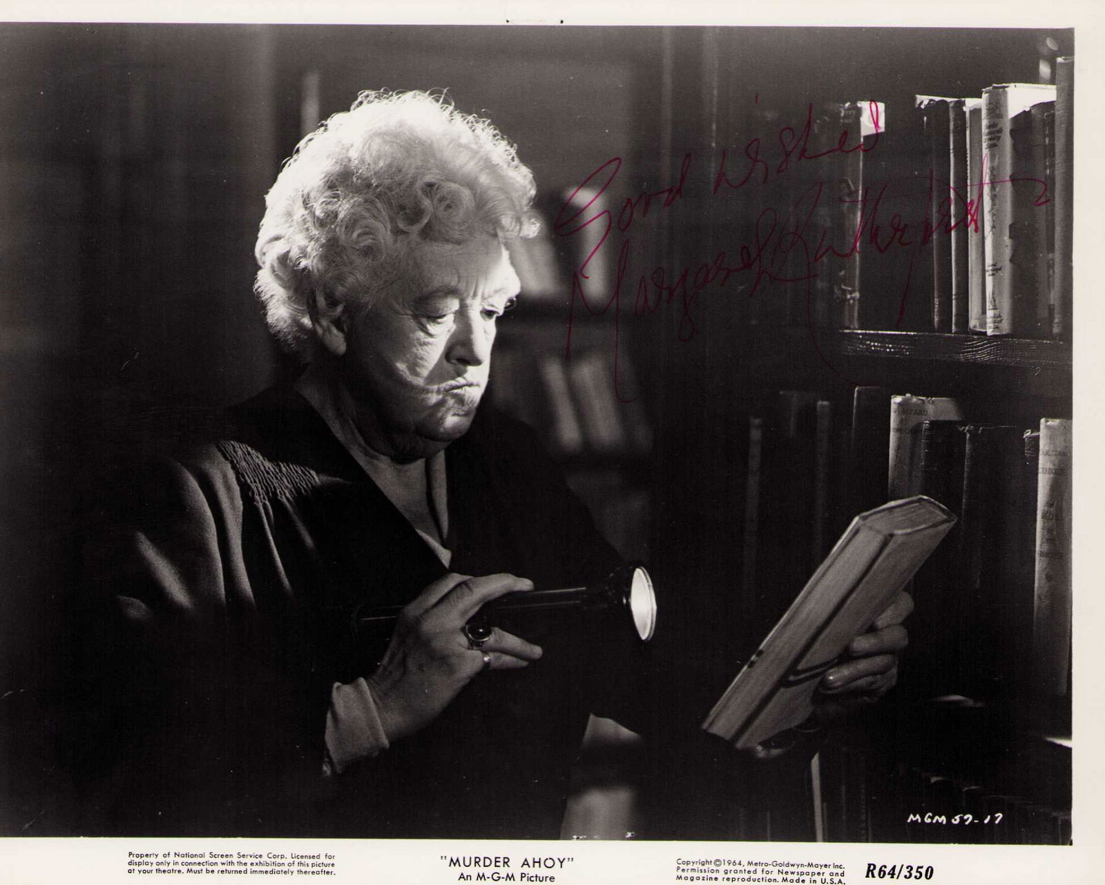 Margaret Rutherford rare signed photograph (1 of 1)