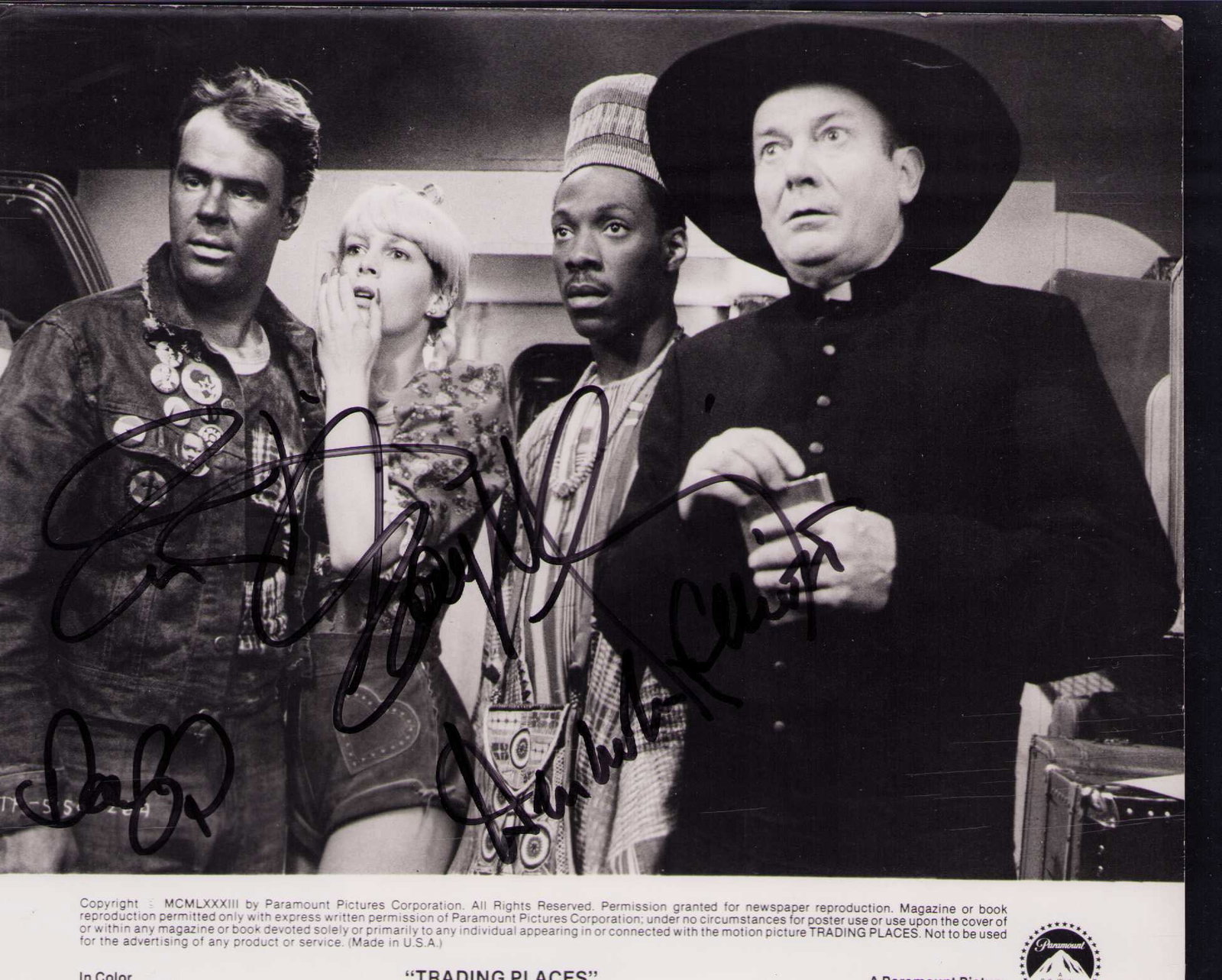 Trading Places rare cast signed photograph (1 of 1)