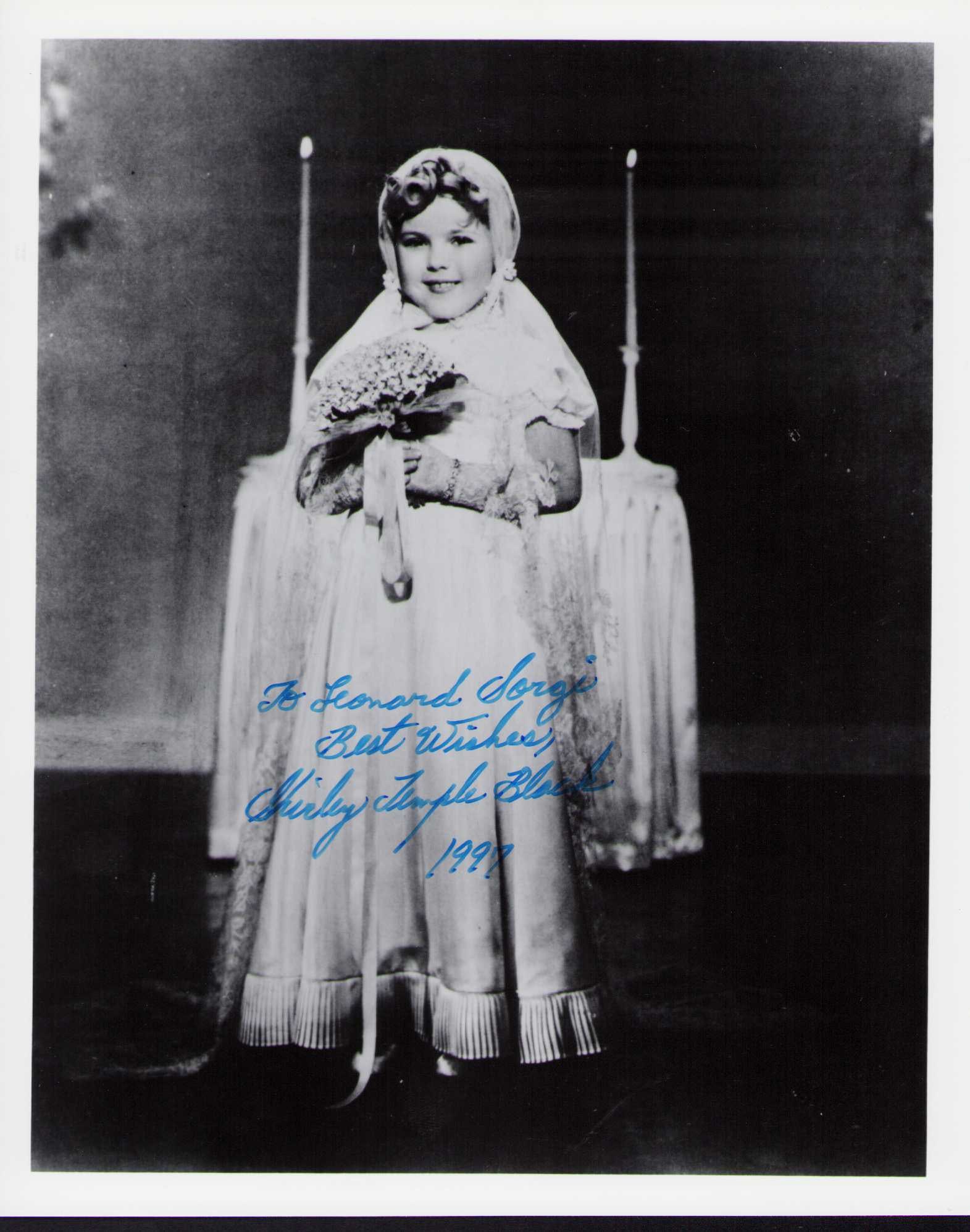 Shirley Temple signed photograph (1 of 1)