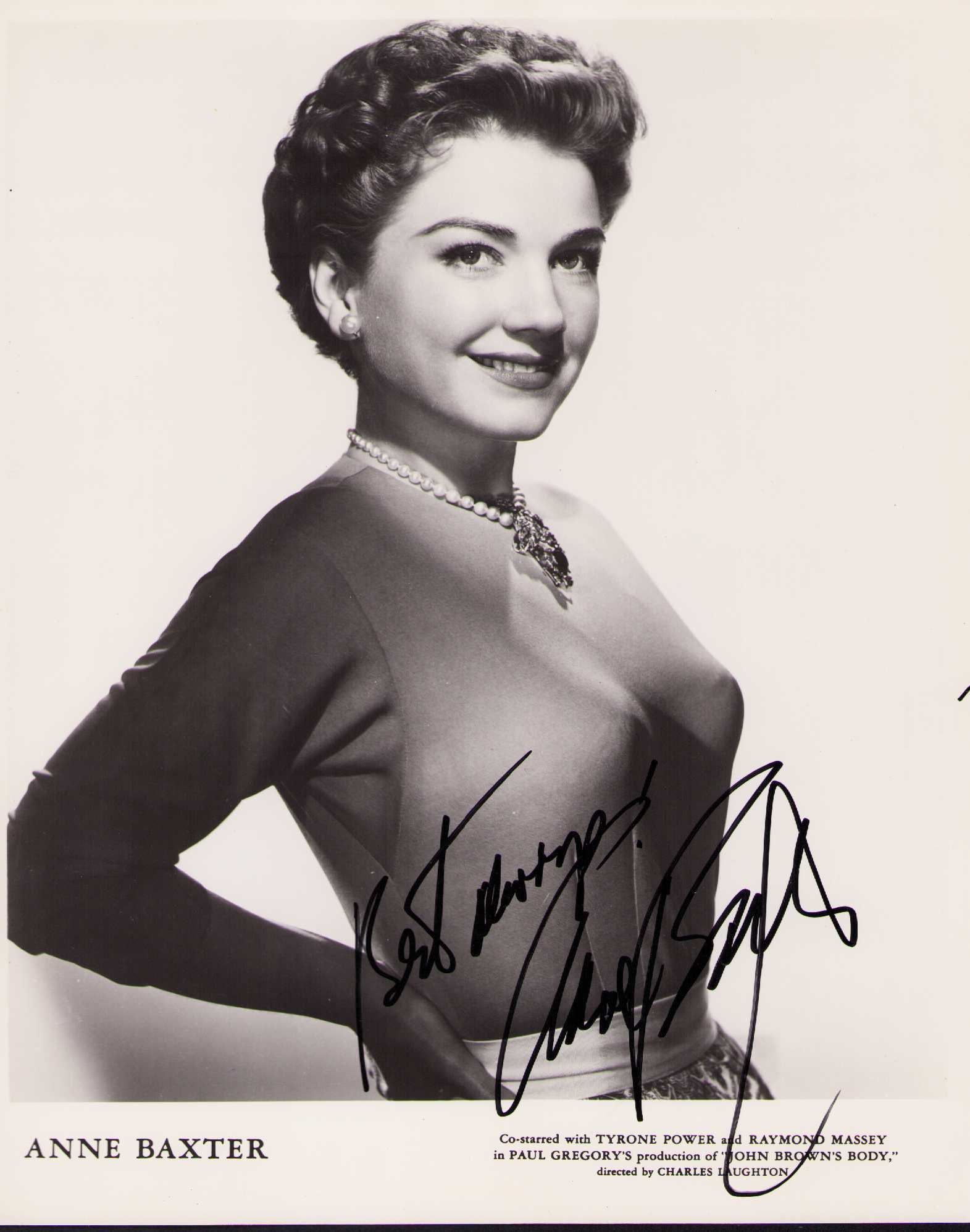 Anne Baxter signed photograph (1 of 1)