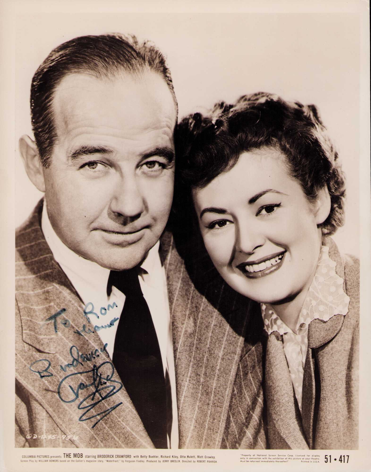 Broderick Crawford signed photograph (1 of 1)