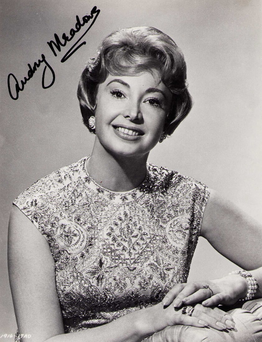Audrey Meadows signed photograph: A vintage signed 8x10 of the Honeymooners star Certificate of AuthenticityEVERY item in this auction comes with at minimum one fully illustrated and serial numbered COA signed by the worlds leading