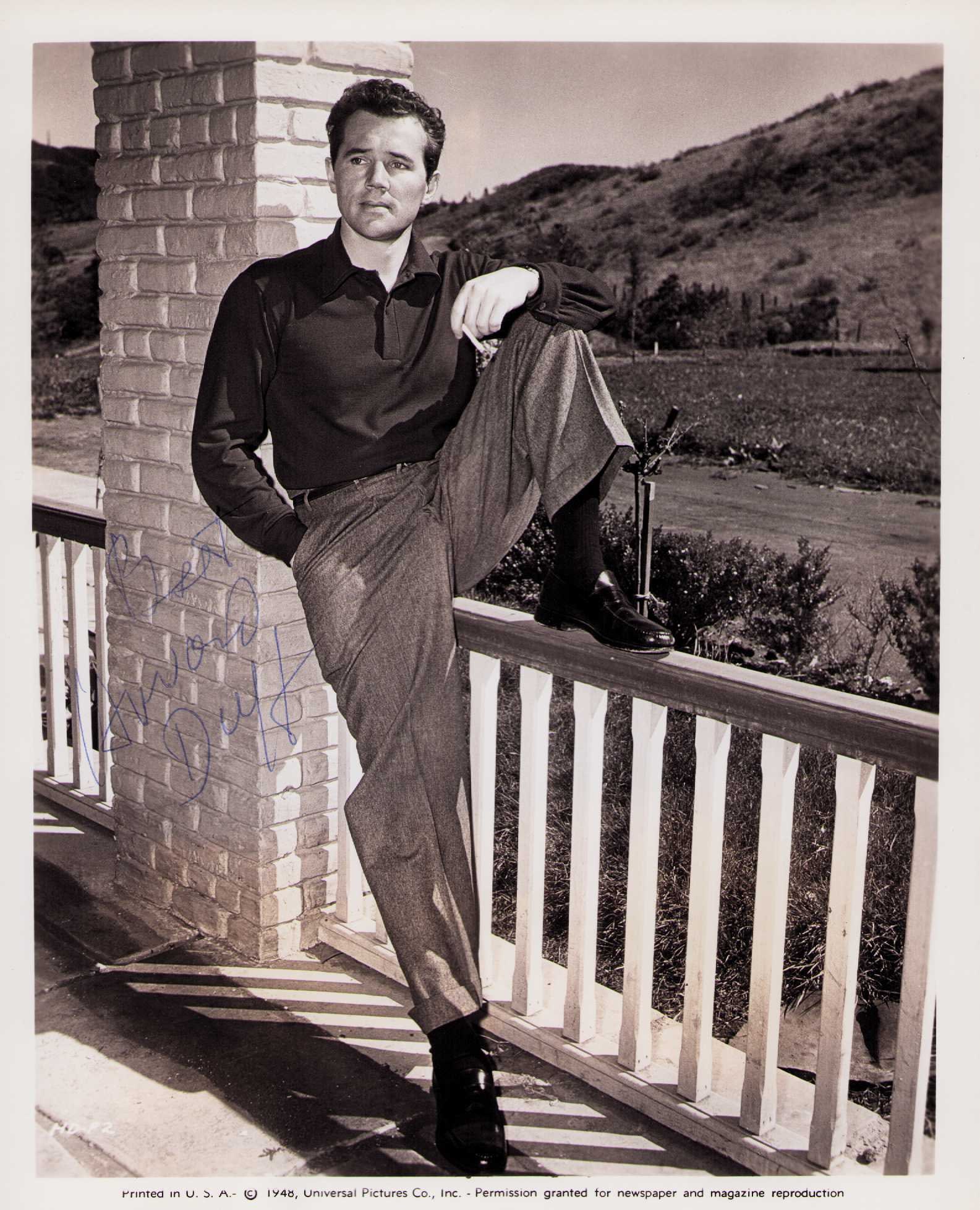 Howard Duff signed photograph (1 of 1)