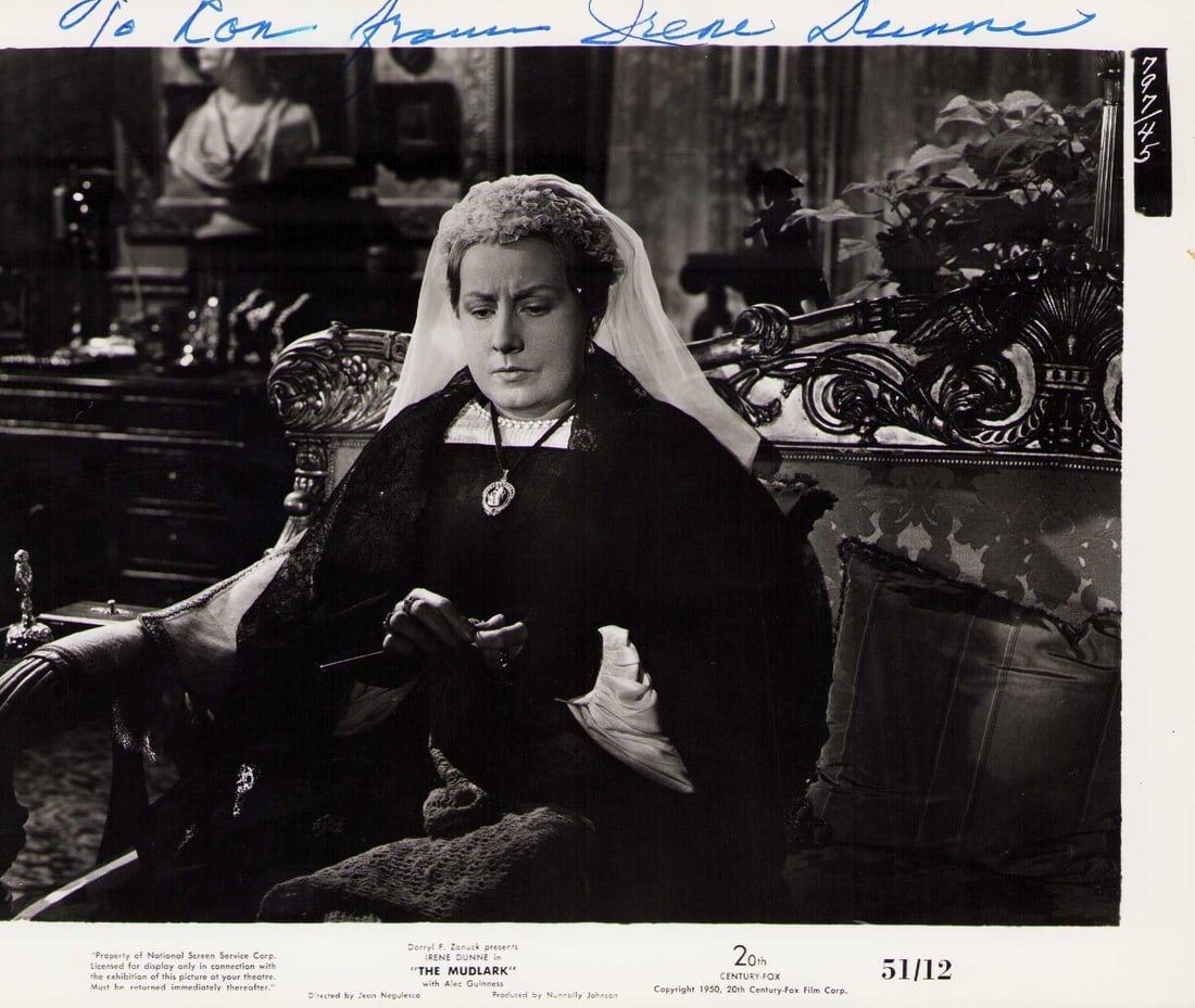 Irene Dunne signed photograph (1 of 1)