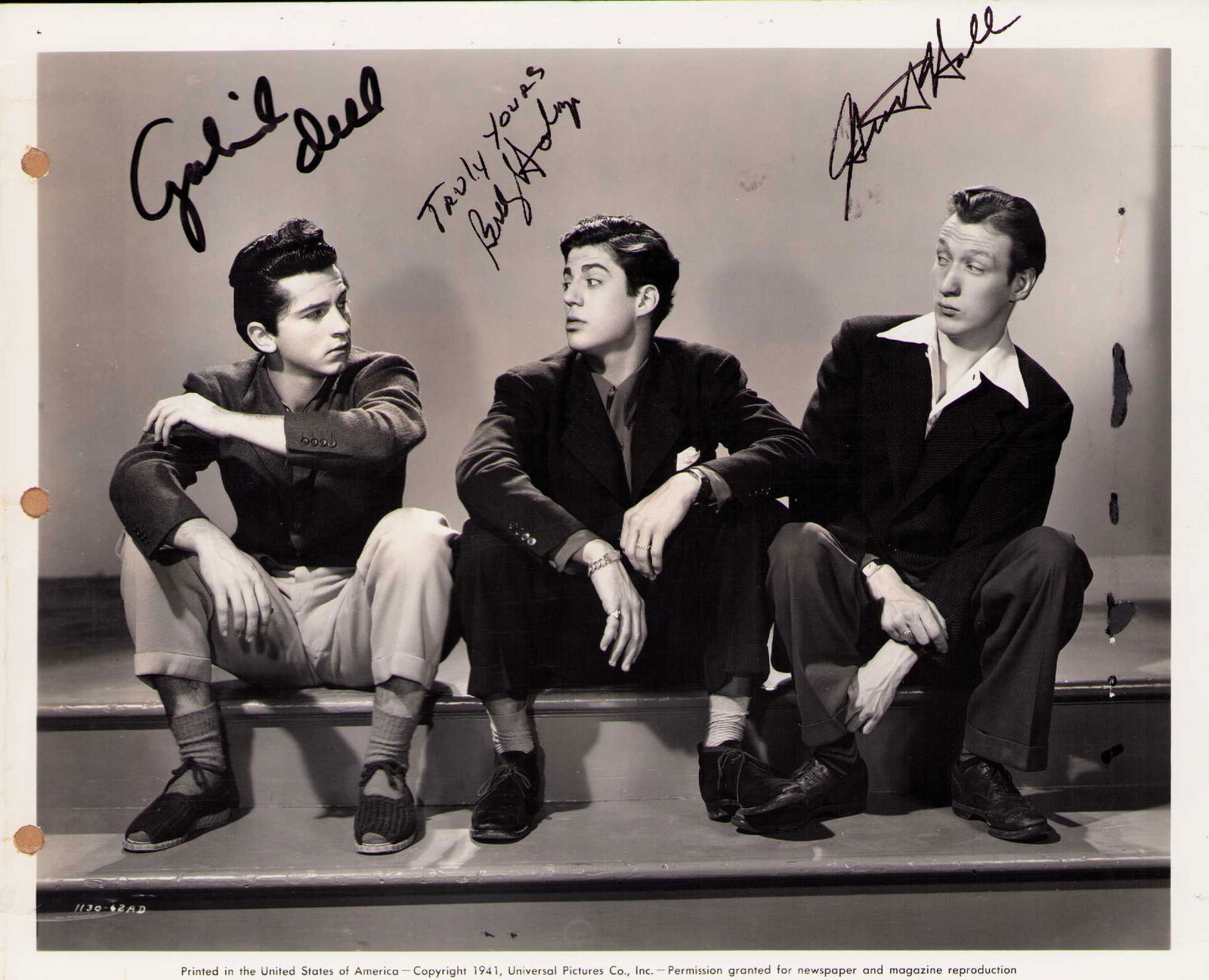 Dead End Kids rare signed photograph (1 of 1)