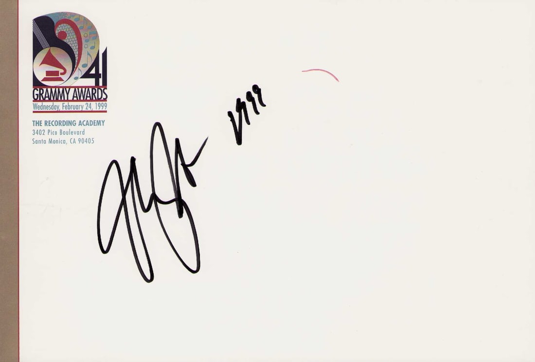 A 1999 grammy envelope signed by Lauren Hill (1 of 1)