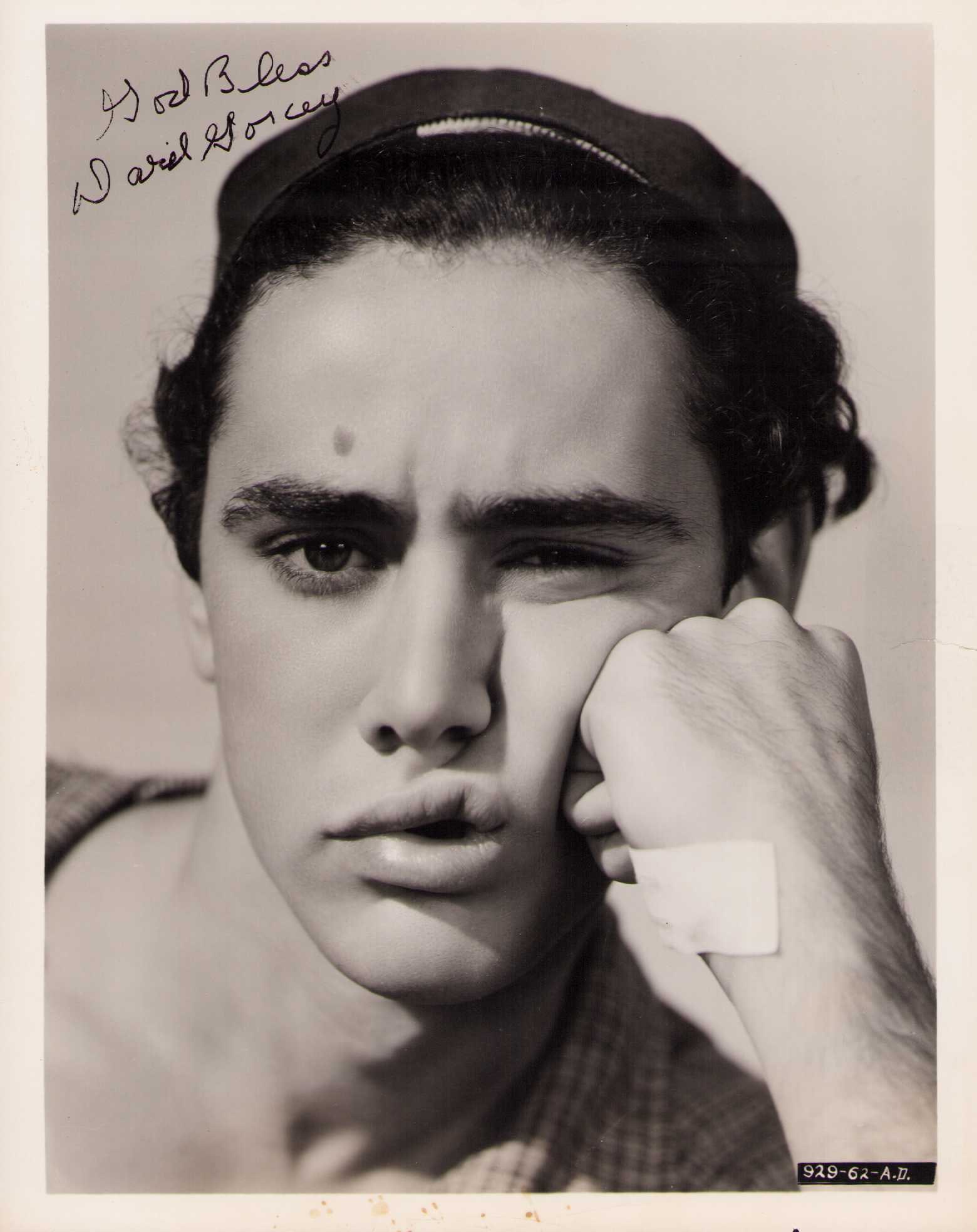 David Gorcey signed photograph: rare Dead End Kid on sepia toned original signed still Certificate of AuthenticityEVERY item in this auction comes with at minimum one fully illustrated and serial numbered COA signed by the worlds