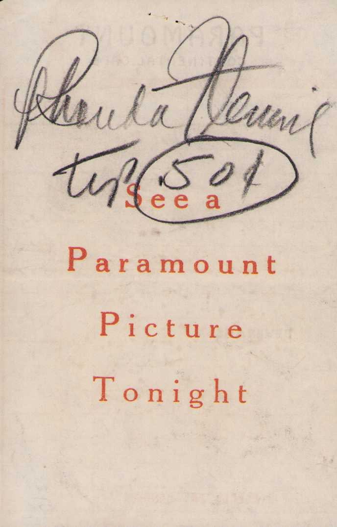 Rhonda Flemming signed Paramount receipt (1 of 2)