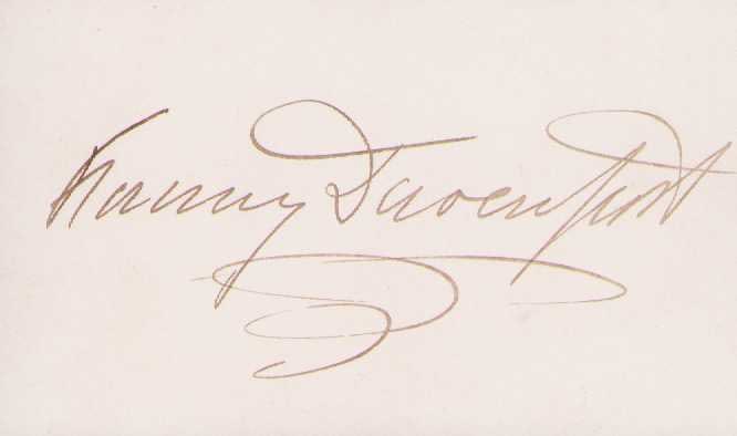 Harry Davenport signature (1 of 1)