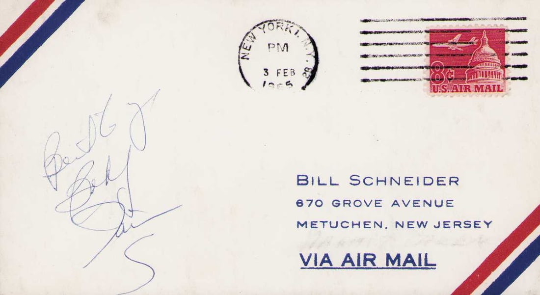Bobby Darin signed envelope (1 of 1)