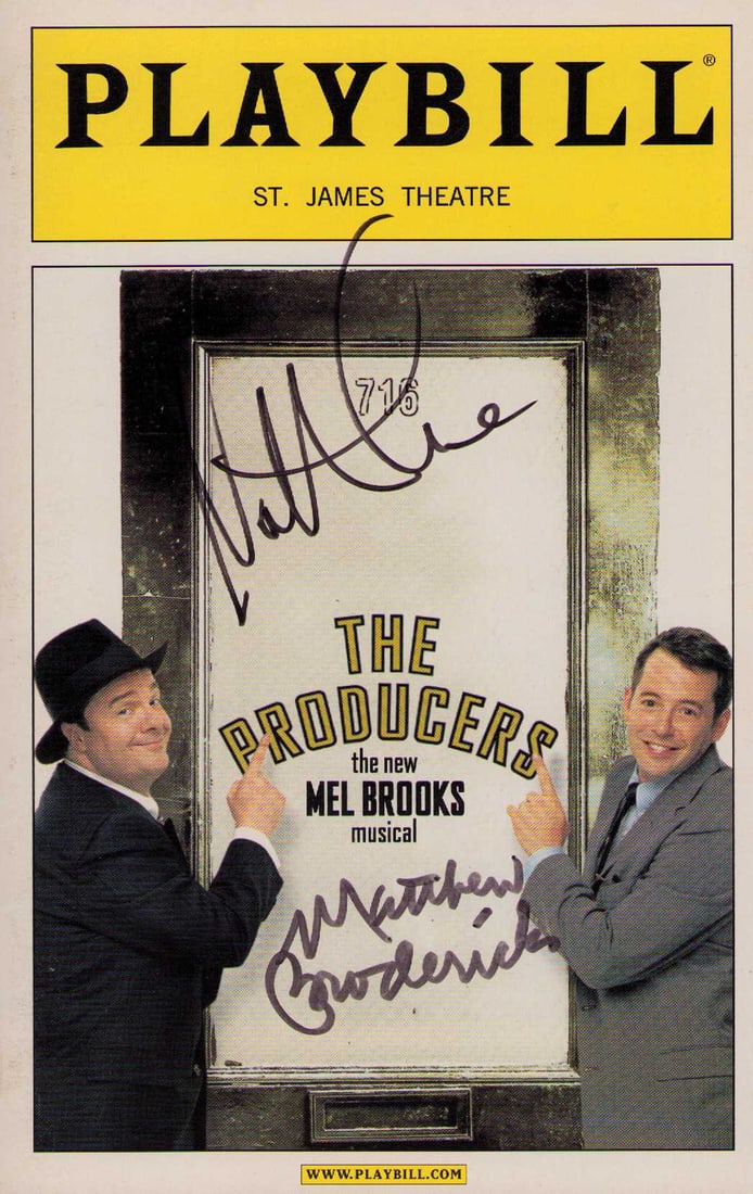The Producers signed cast playbill (1 of 1)