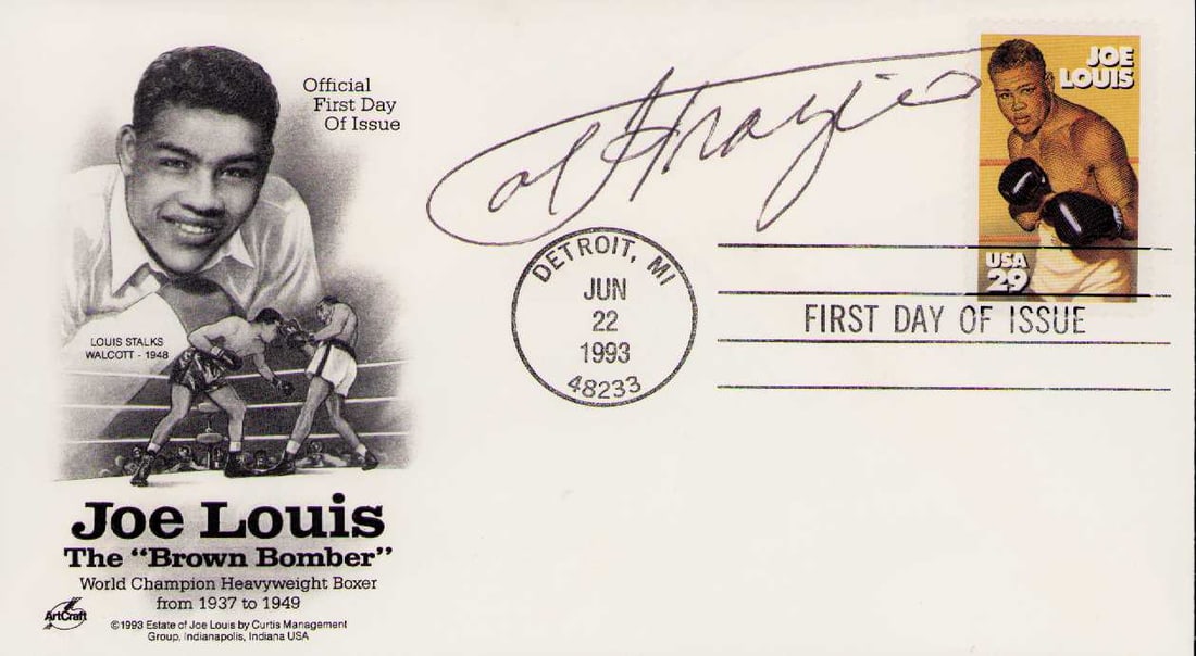 Joe Frazier signed FDC (1 of 1)