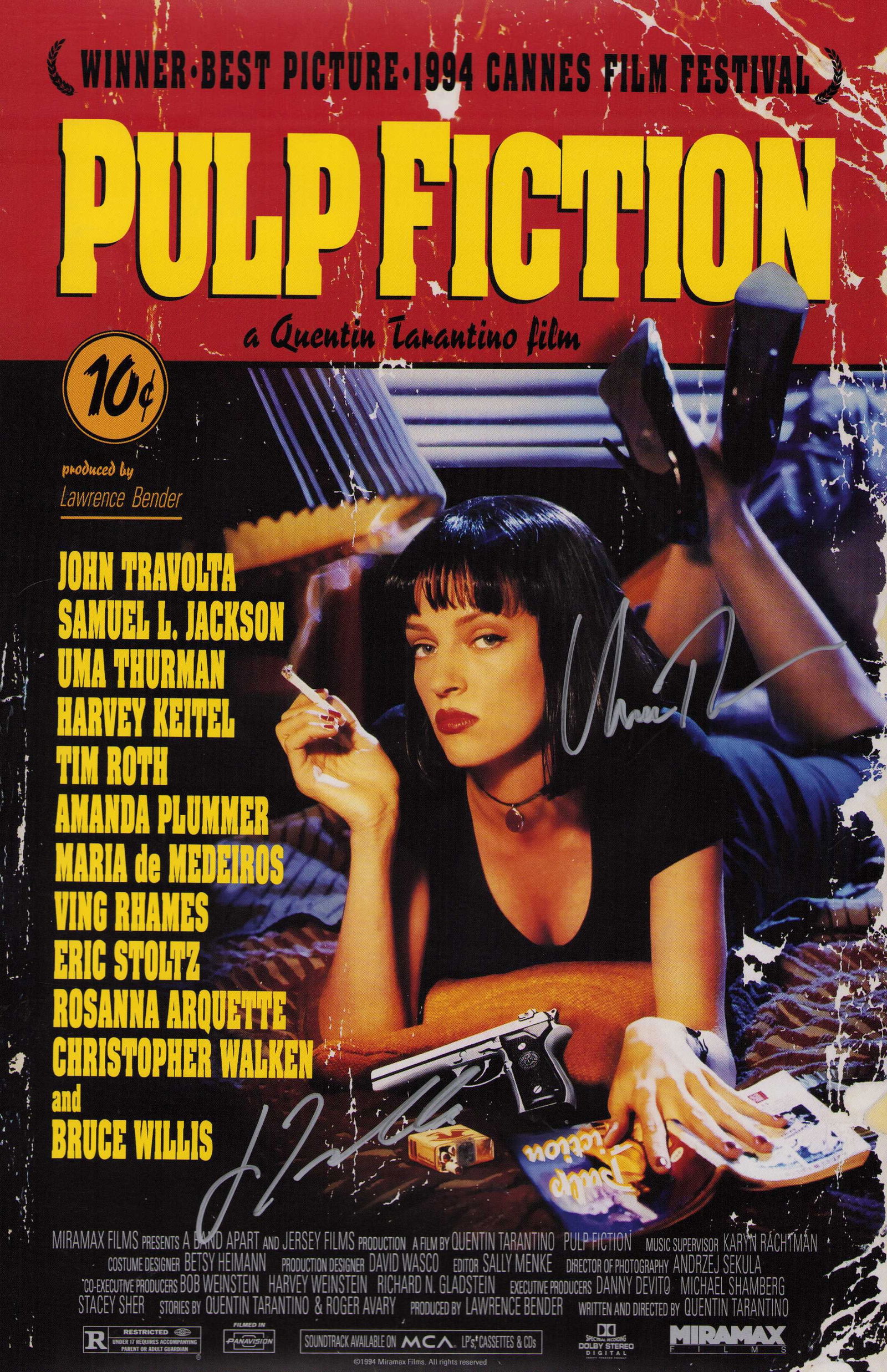 Pulp Fiction premiere poster cast signed (1 of 1)