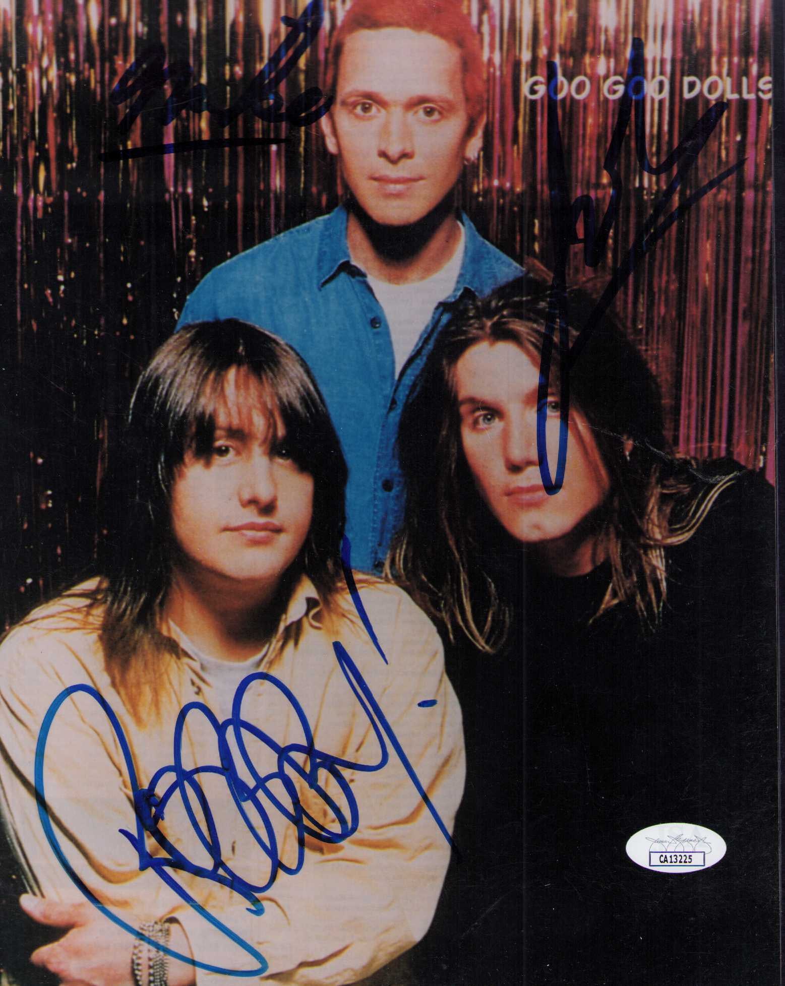 Goo Goo Dolls JSA signed photograph: A JSA stickered signed 8x10 by the entire band Certificate of AuthenticityEVERY item in this auction comes with at minimum one fully illustrated and serial numbered COA signed by the worlds leading au