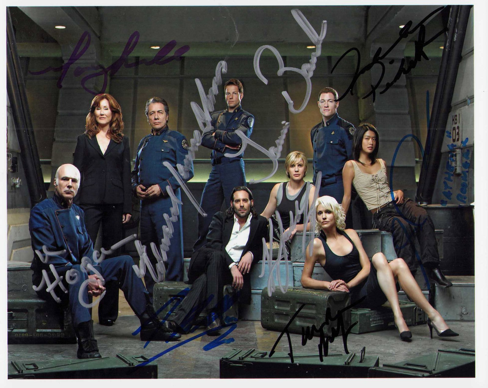 Battlestar Galactica cast signed photograph (1 of 1)