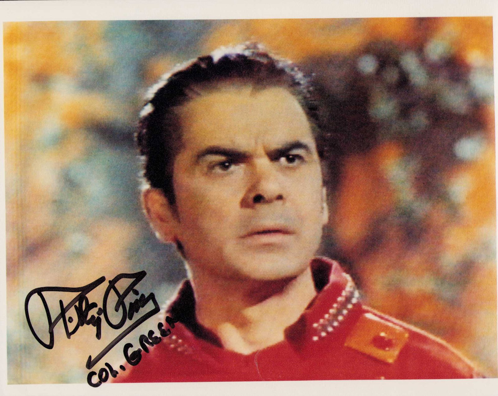 Phillip Pine signed Star Trek photograph: A Star Trek original episode scene signed by the deceased actor Certificate of AuthenticityEVERY item in this auction comes with at minimum one fully illustrated and serial numbered COA signed by the