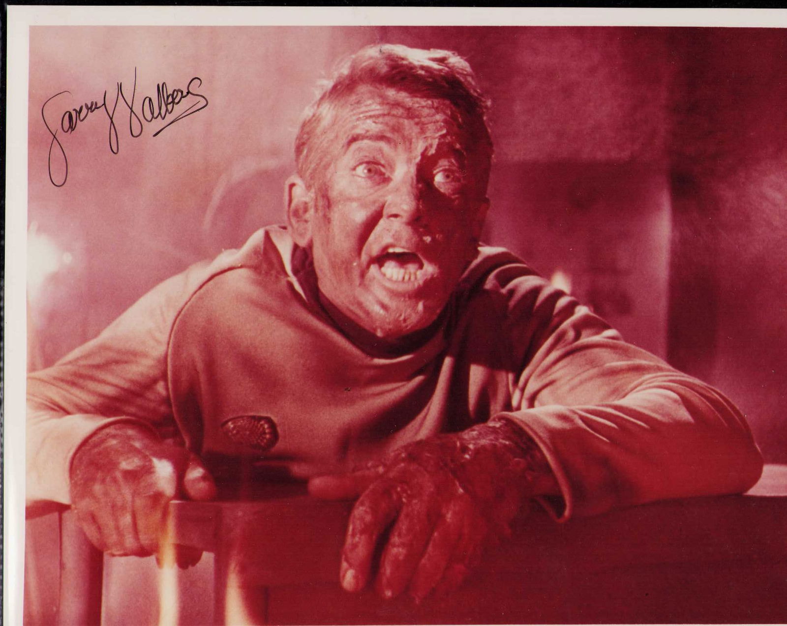 Gary Wahlberg signed Star Trek photograph: RARE vintage signed Star Trek original series photograph by the deceased actor Certificate of AuthenticityEVERY item in this auction comes with at minimum one fully illustrated and serial numbered COA