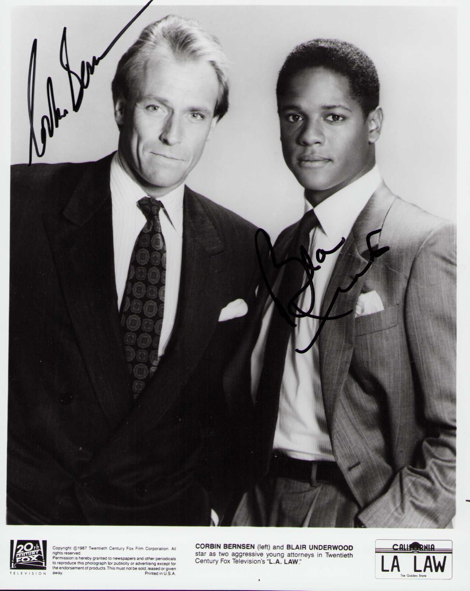 Bernsen and Underwood signed photograph (1 of 1)