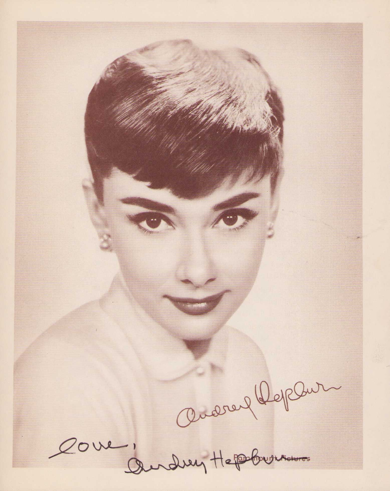 Audrey Hepburn signed photograph (1 of 1)