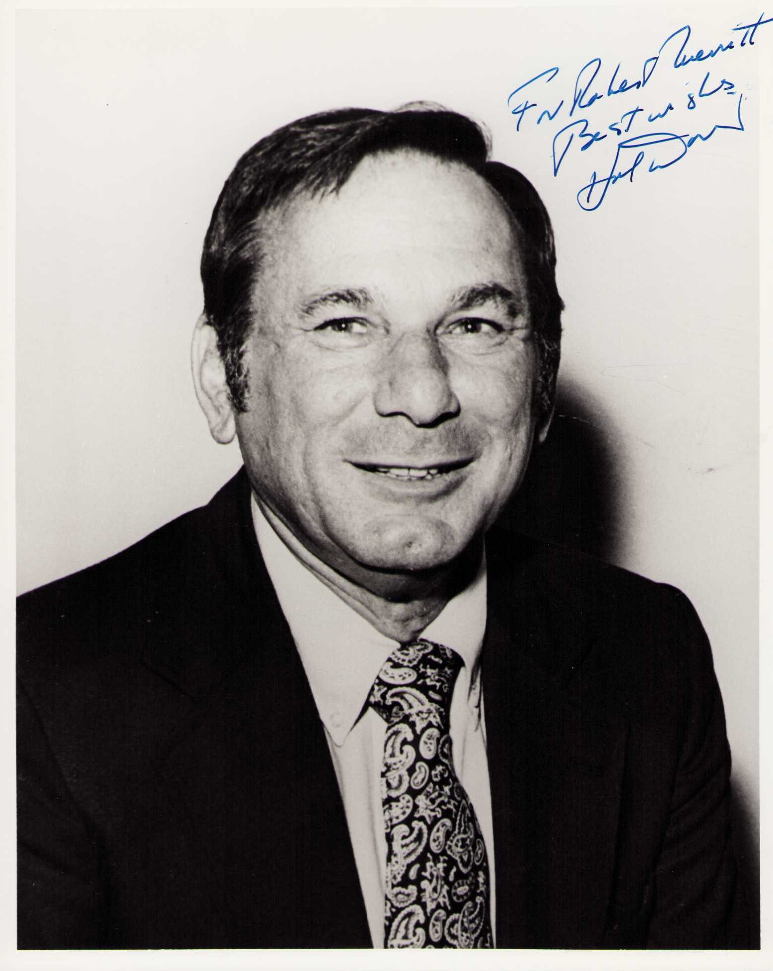 Hal David signed photograph: A rare signed 8x10 of the famed lyricist to Walk on By Do you Know the Way to San Jose Raindrops Keep falling on my Head and so many other classic songs rare Certificate of AuthenticityEVERY item in t