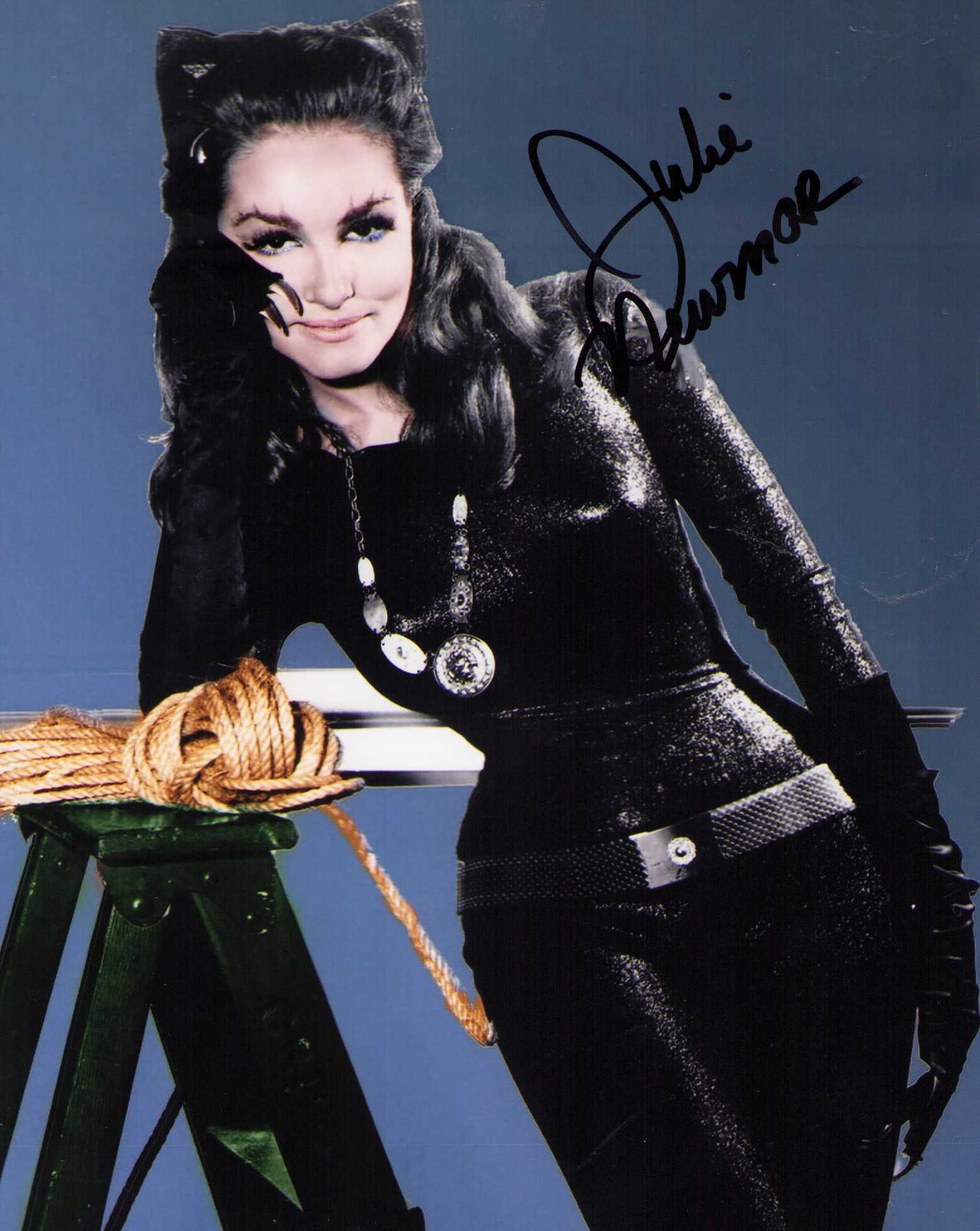 Julie Newmar signed photograph Catwoman: A Catwoman in TVS Batman signed 8x10 by her Certificate of AuthenticityEVERY item in this auction comes with at minimum one fully illustrated and serial numbered COA signed by the worlds leading authe