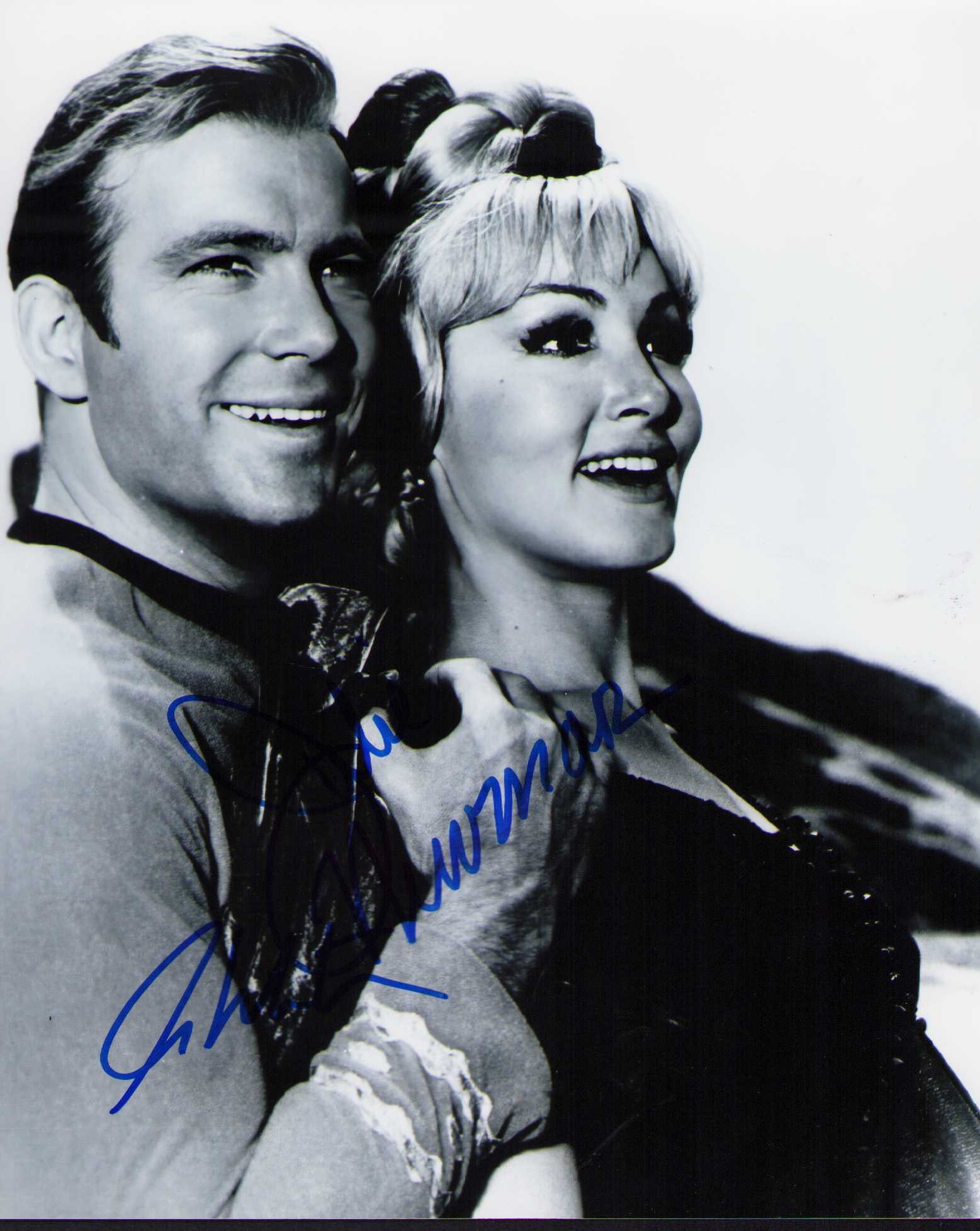William Shatner and Julie Newmar Star Trek signed photograph: An original Star Trek series signed 8x10 by William Shatner as Capt Kirk and by Julie Newmar both scarce Certificate of AuthenticityEVERY item in this auction comes with at minimum one fully illustrat