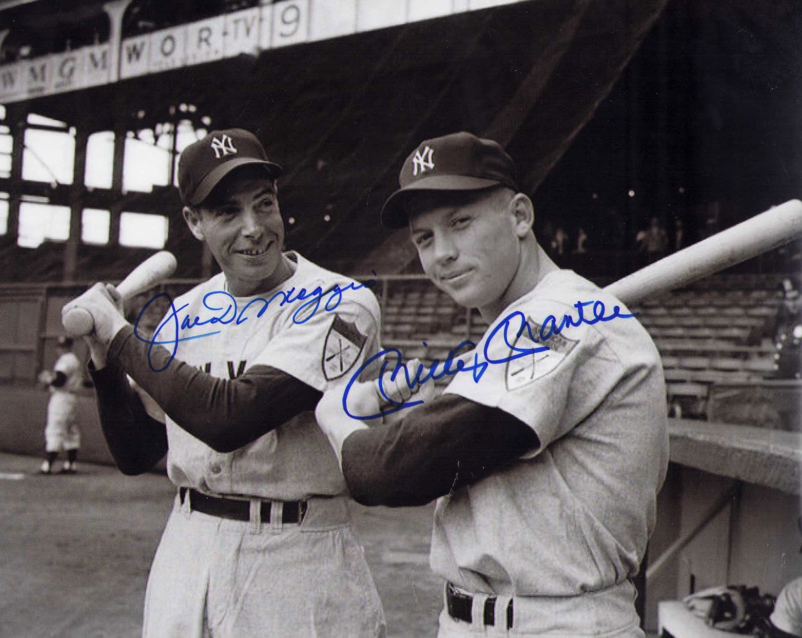 Mickey Mantle and Joe Dimaggio signed photograph (1 of 1)