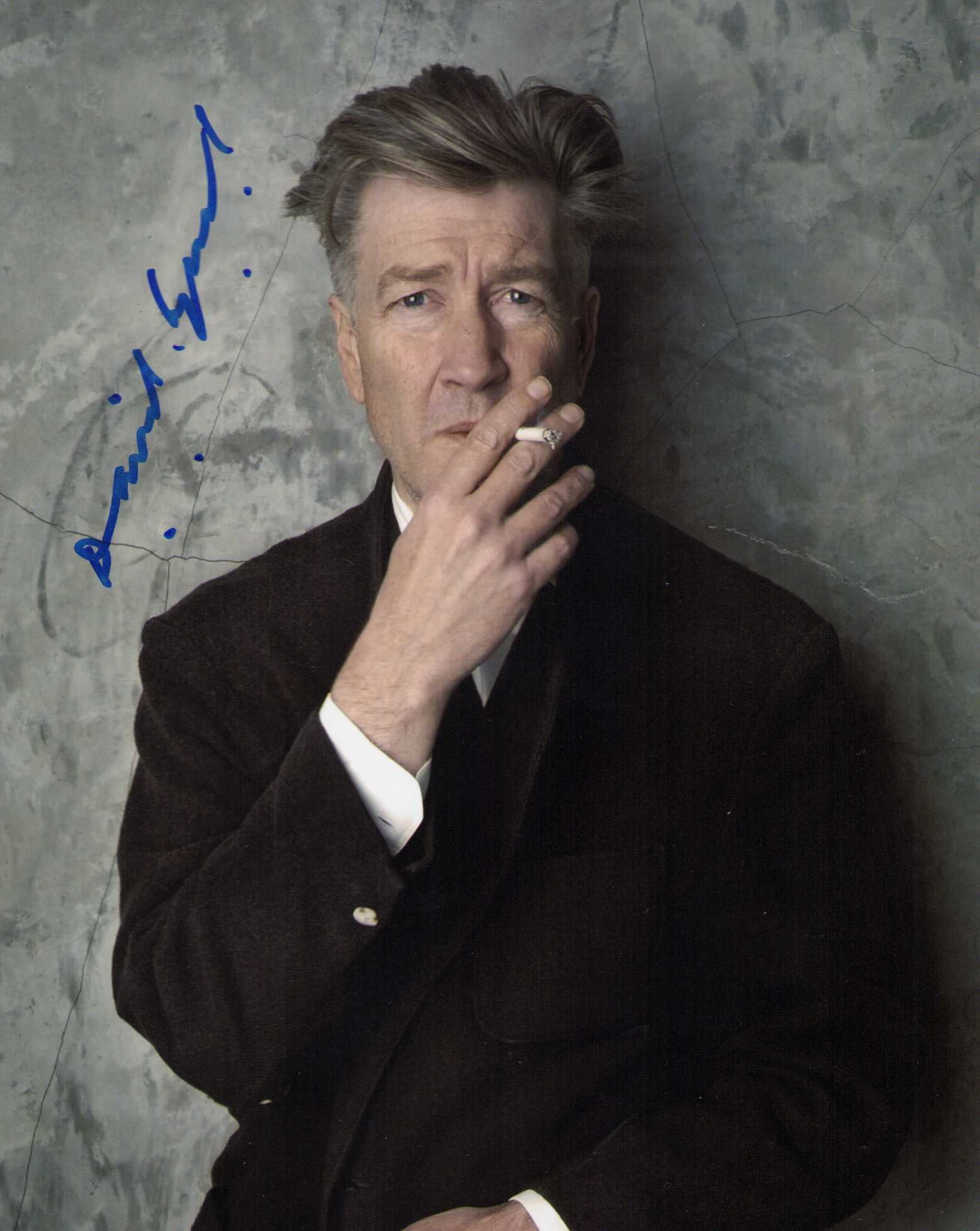 David Lynch signed photograph Rare (1 of 1)